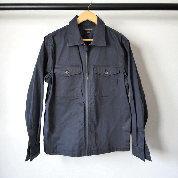 Banana Republic Rapid Movement Shirt Jacket - Men's Medium - Navy Blue Utility - Picture 1 of 13